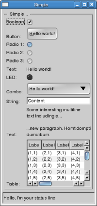 Image of simple demo application